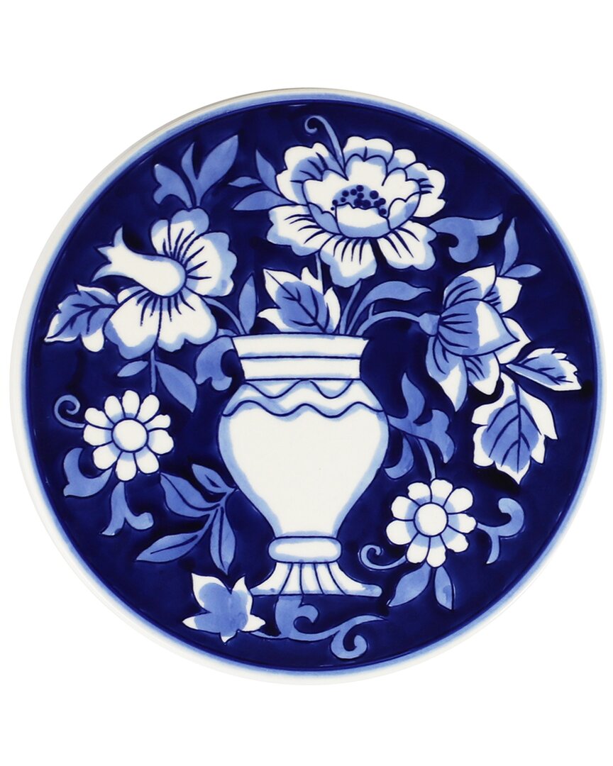 Euro Ceramica Blue Garden 8 Trivet