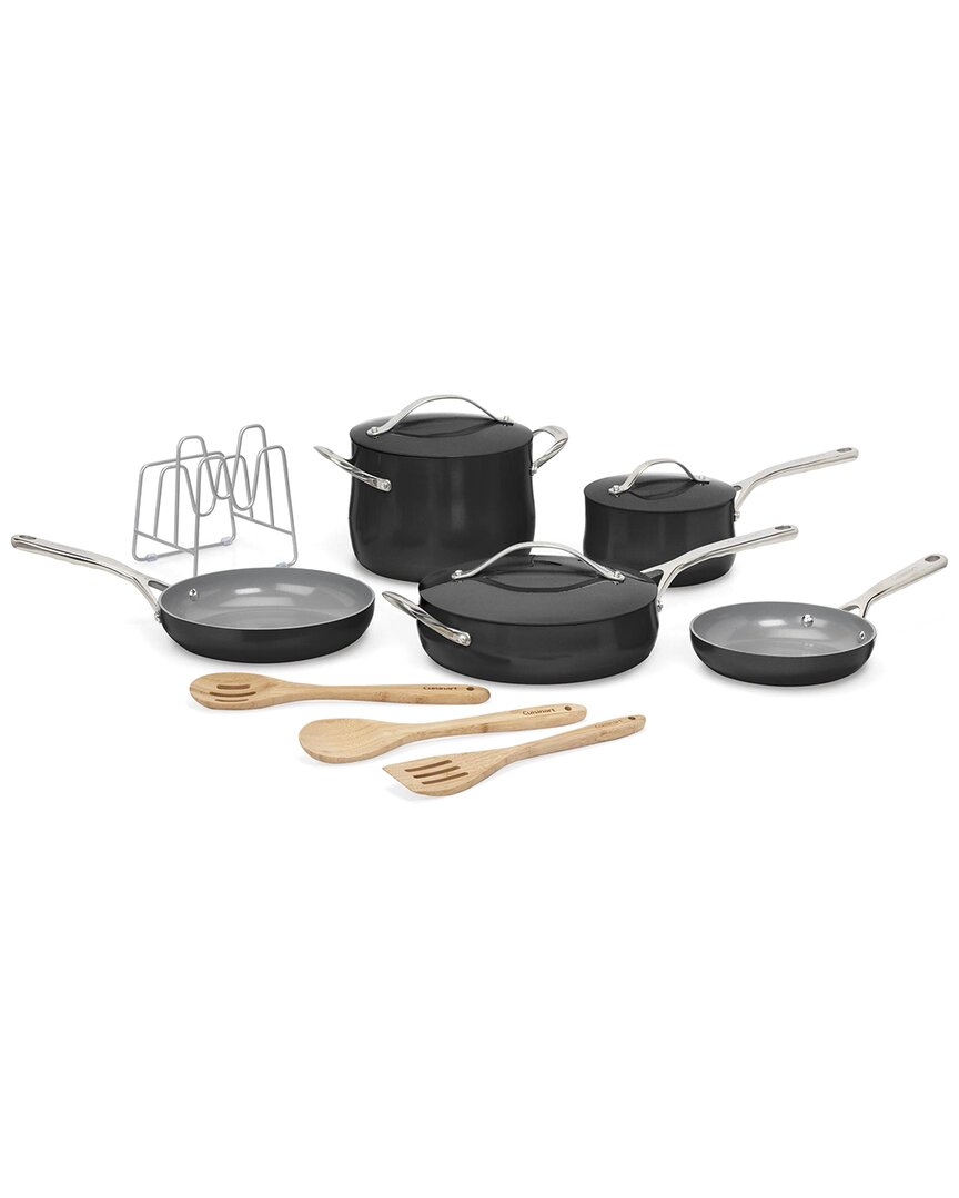 Cuisinart Culinary Collection 12-pc. Ceramic Cookware Set In Black