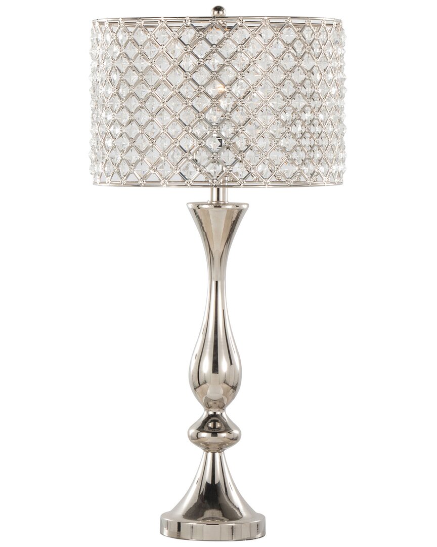 Lumisource Topaz 27 Contemporary Metal Table Lamp In Polishe In Metallic