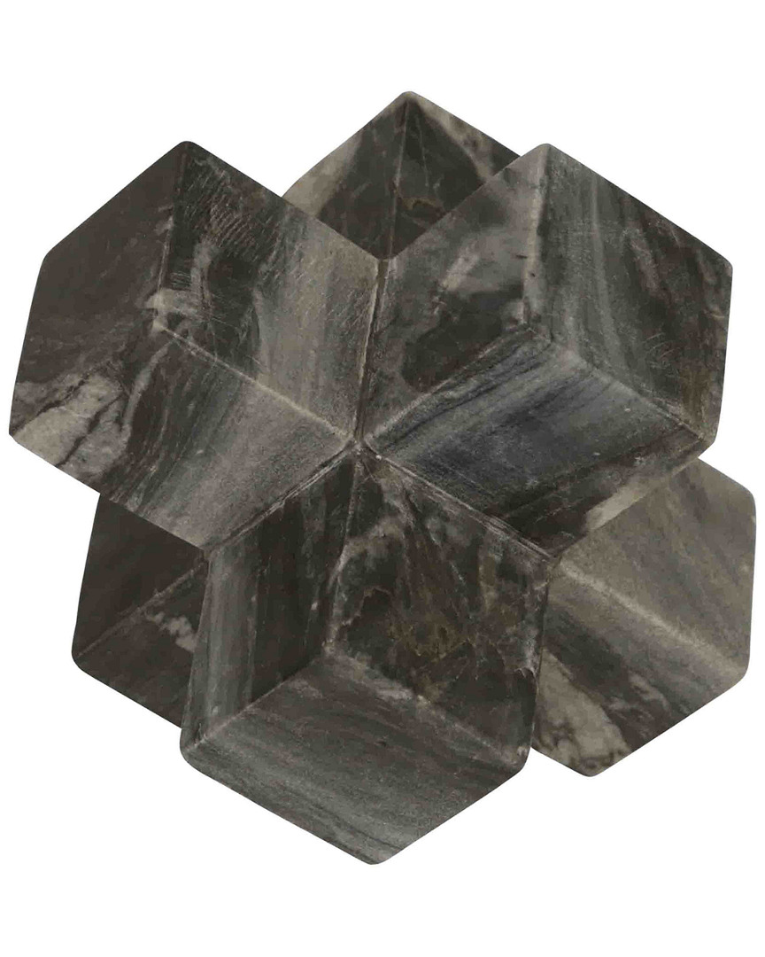 Sagebrook Home Marble Jack Decor In Gray