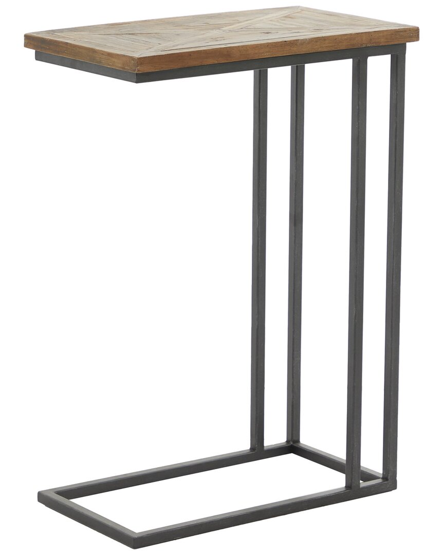 Peyton Lane Rustic Rectangle Accent Table In Black