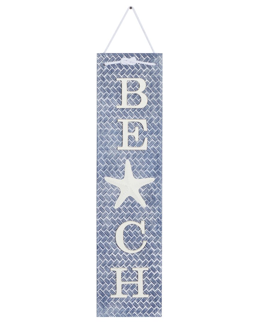 Peyton Lane Blue Wood Coastal Wall Decor