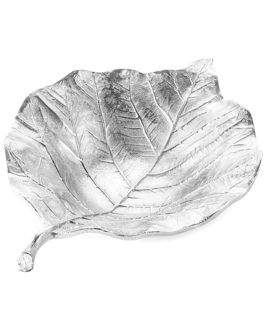 Alice Pazkus 12.5in Silver Leaf Tray
