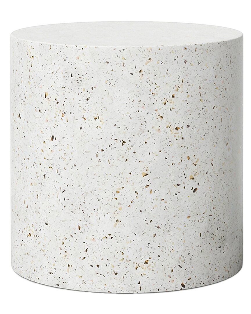 Urbia Mixx Una 16in Pedestal Ivory Terrazzo