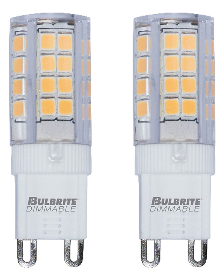 Bulbrite Led T4 Dimmable Bi-pin Base (g9)bulb, 35 Watt Equivalent, 2700k, 2 Pack