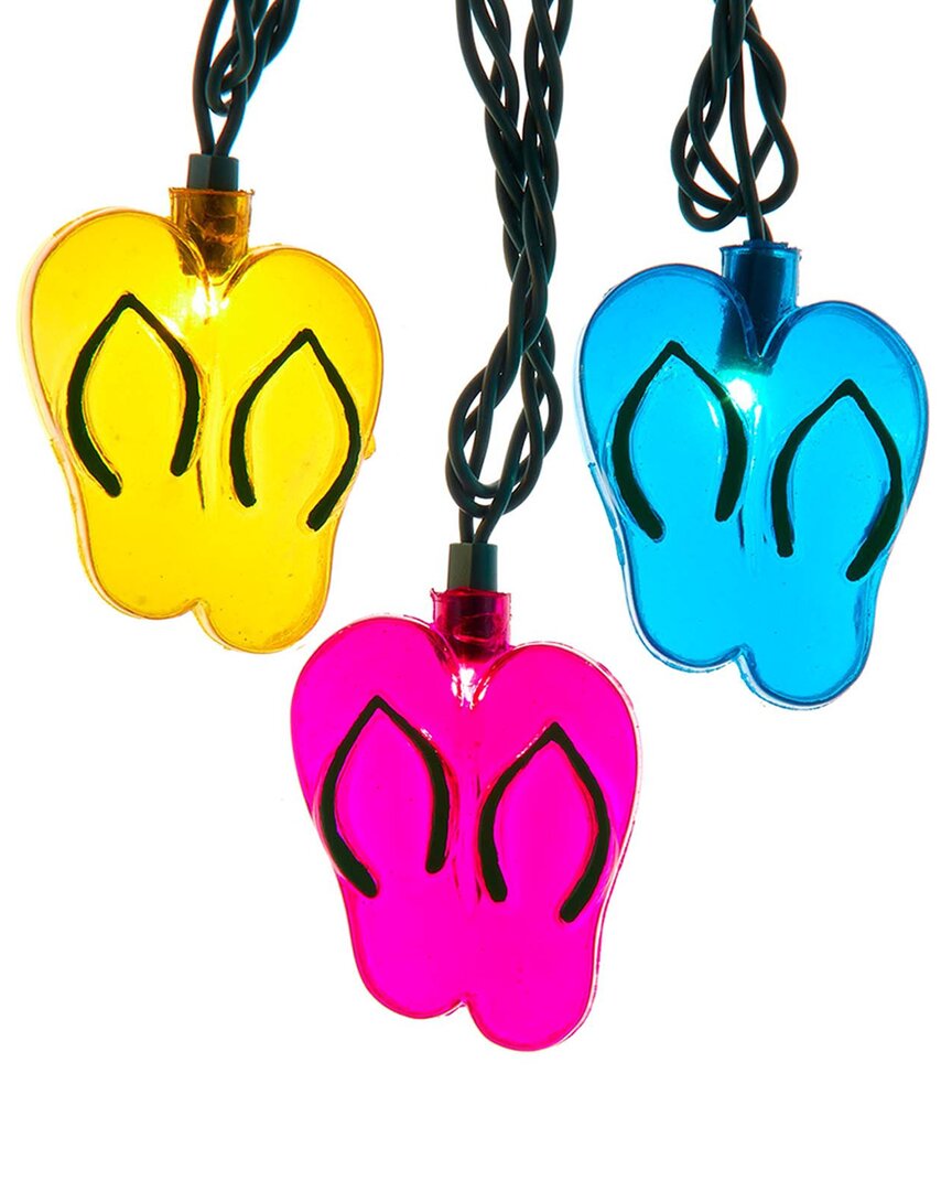 Kurt Adler 12-foot Ul 10-light Flip-flops Light Set