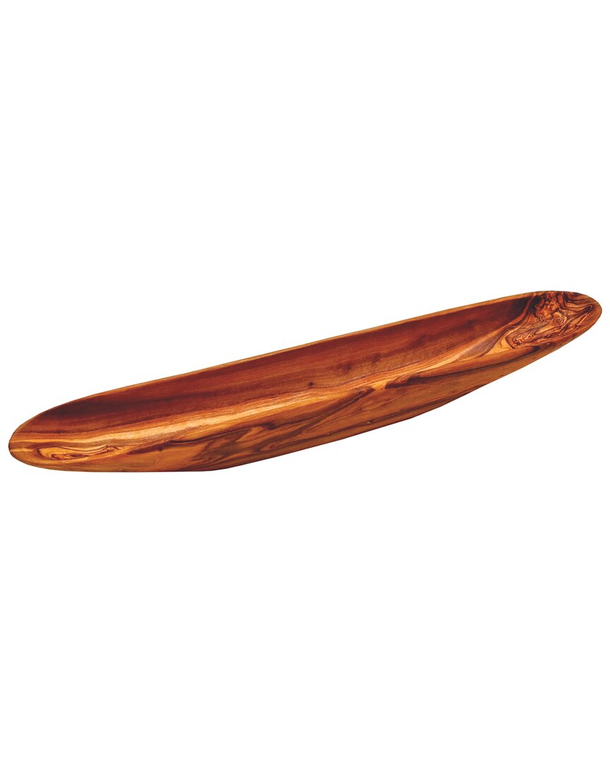 Berard Olive Boat Dish In Brown