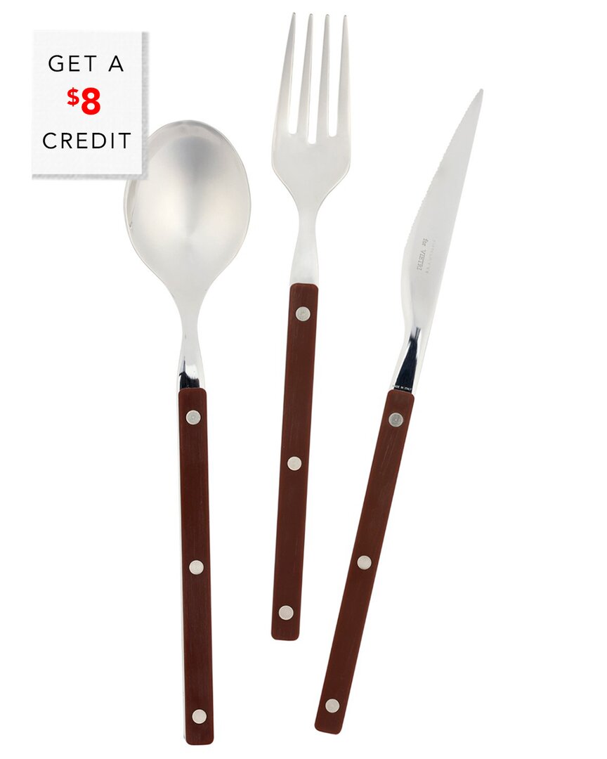 Vietri Pastello 3pc Place Setting In Brown