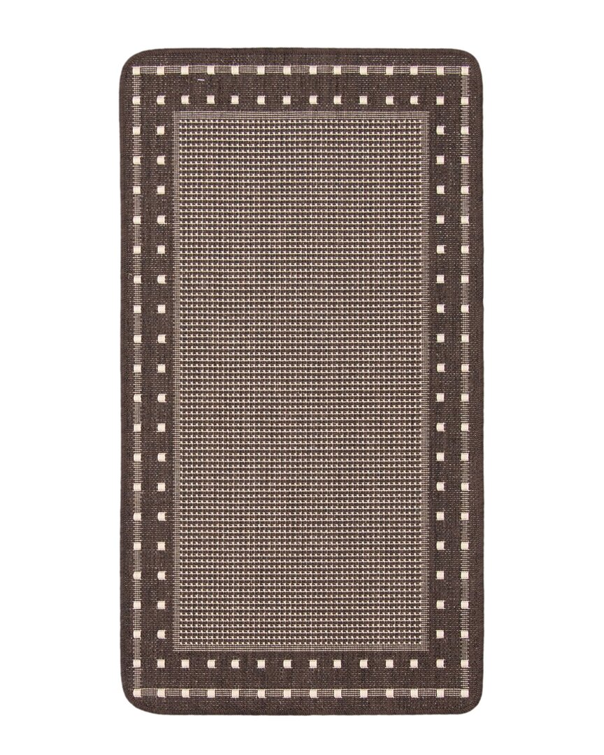 Ecarpet Nadia Textured Anti-slip Mat In Chocolate