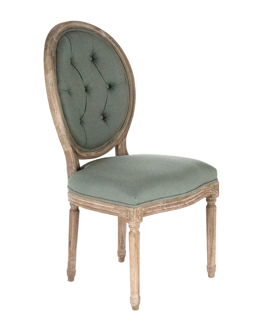 Zentique Medallion Side Chair In Green