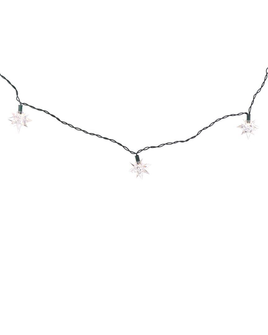 Kurt Adler 10-light Green & Clear Diamond Star Set