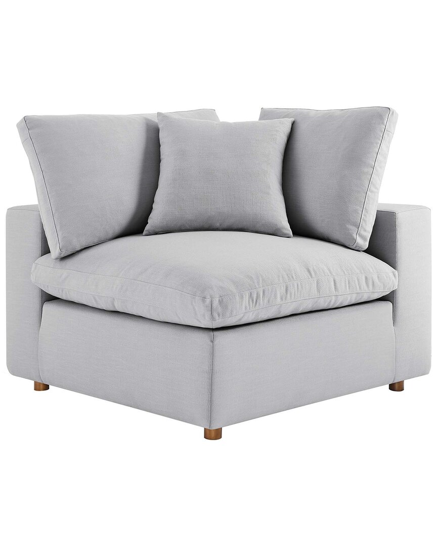Modway Commix Down Filled Overstuffed Corner Chair In Grey