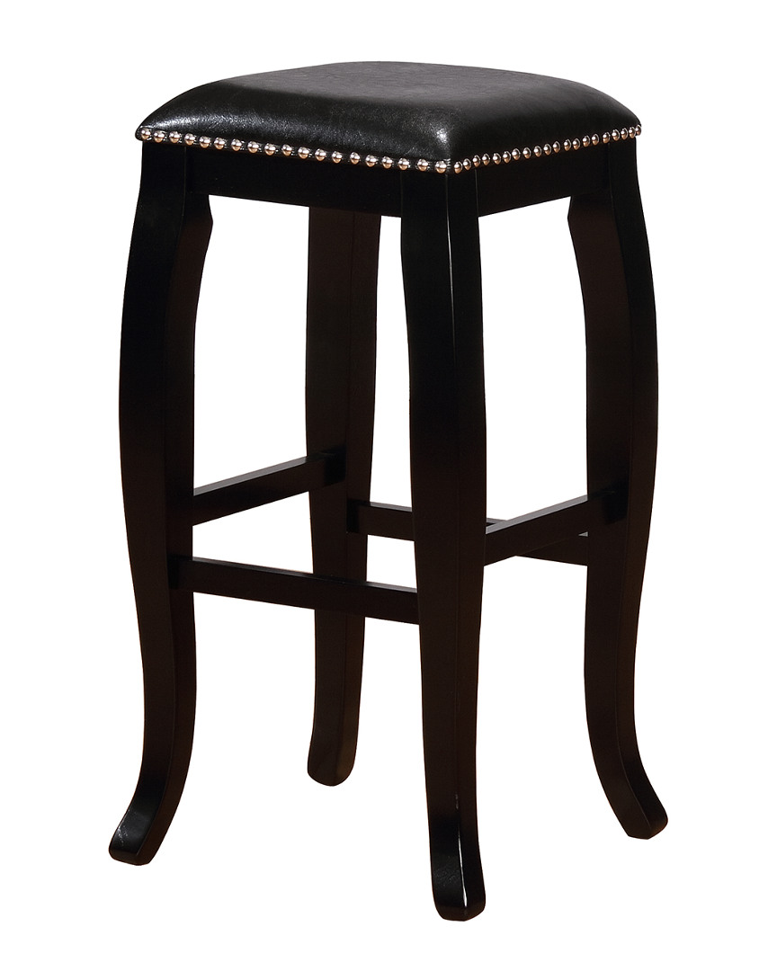 Image of Linon Scottish Black Square Top Bar Stool
