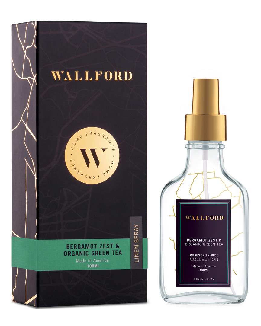 Wallford Home Fragrance Bergamot Zest & Organic Green Tea Linen Spray In Multi