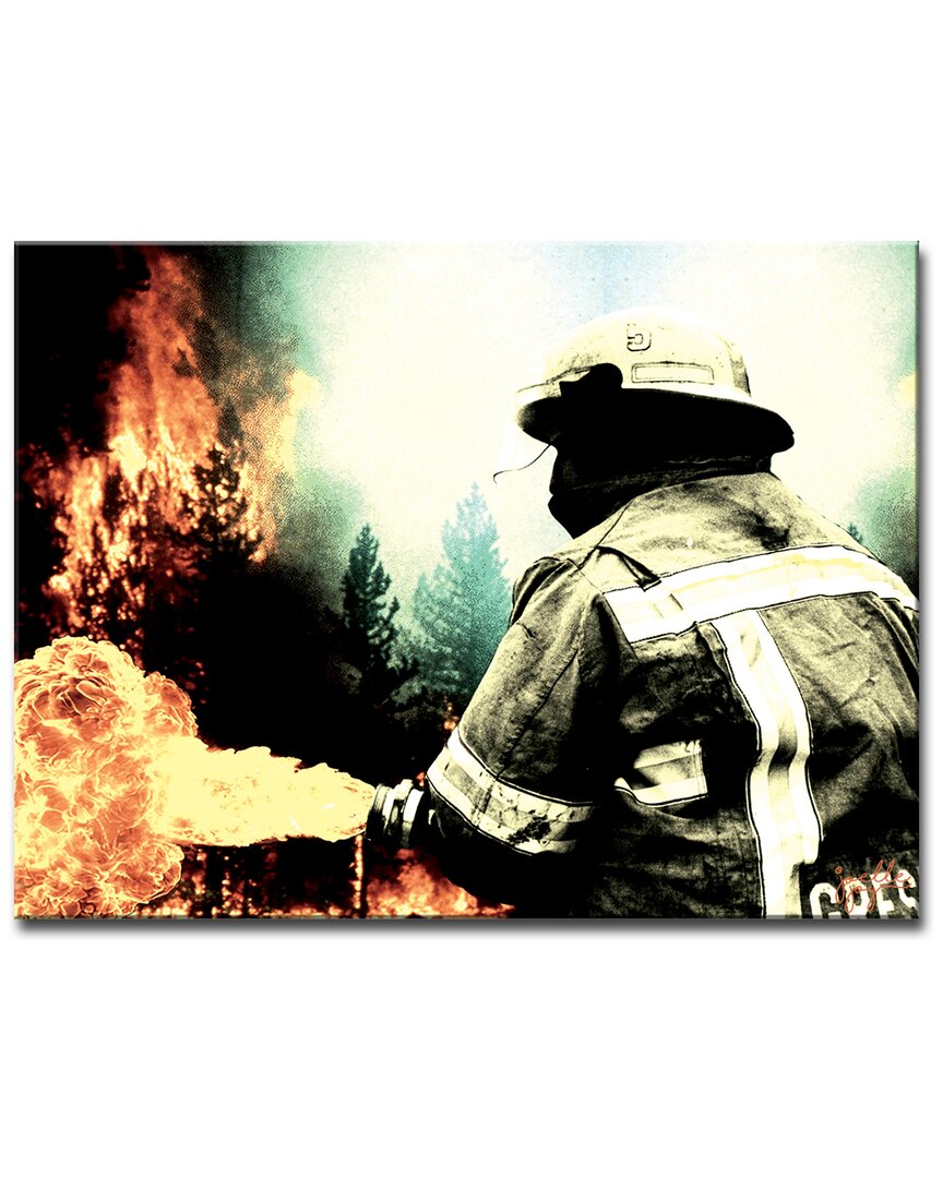 Ready2hangart Fire And Rain Wrapped Canvas Wall Art By Joelle Joy
