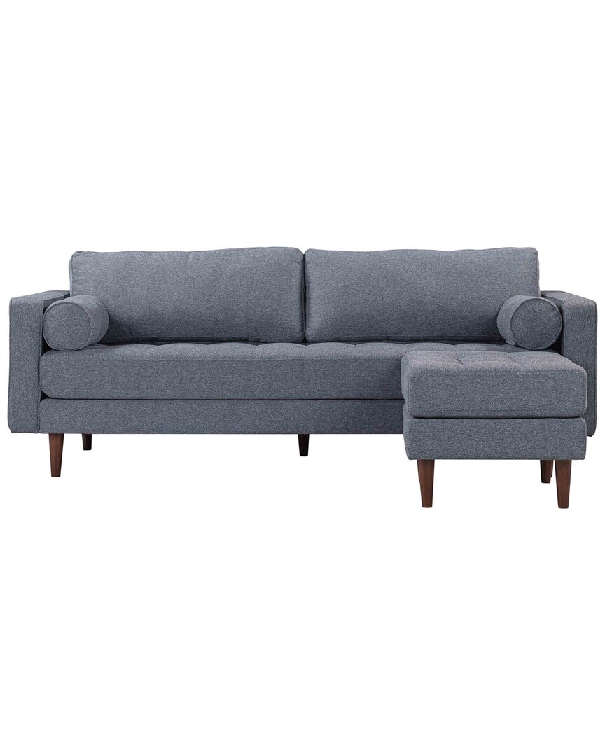 Tov Furniture Cave Tweed Sectional In Blue