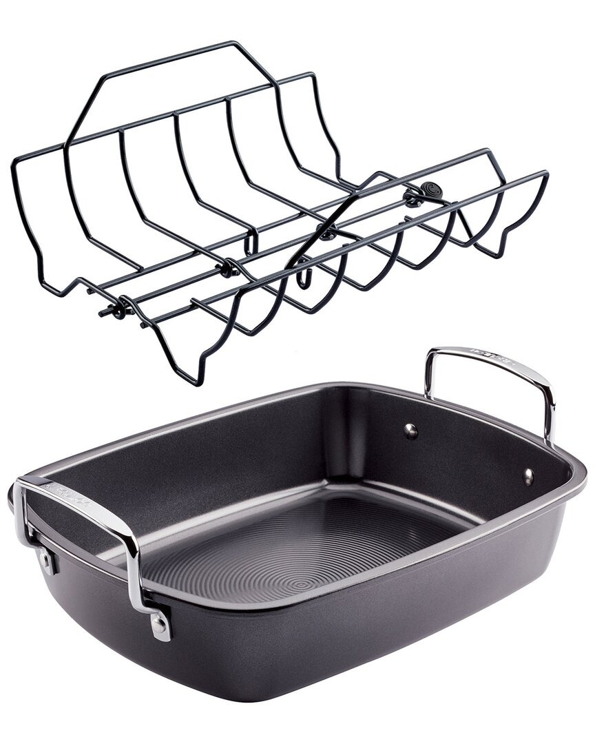 Circulon Nonstick 17x13 Roasting Pan In Black