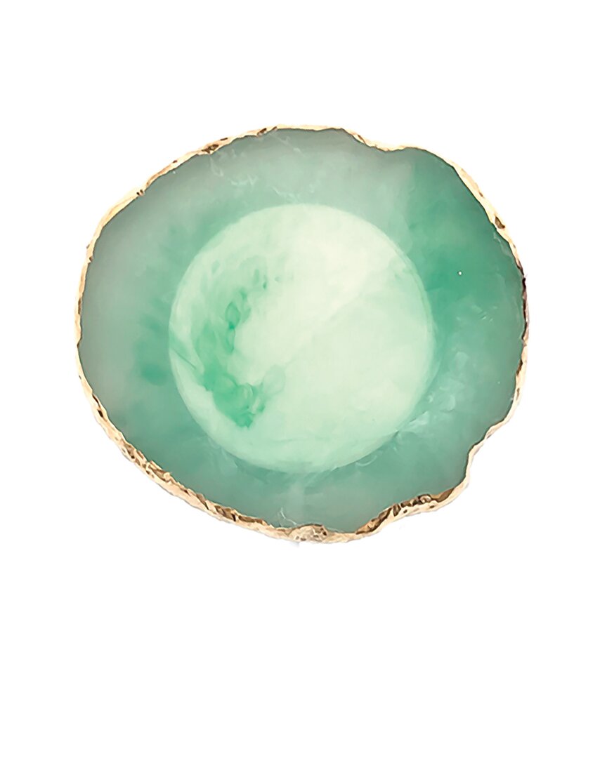 Phunkee Tree Agate Crystal Wireless Charging Pad In Green