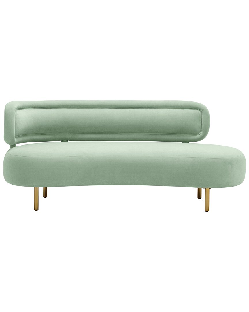Tov Furniture Tischa Velvet Sofa In Green