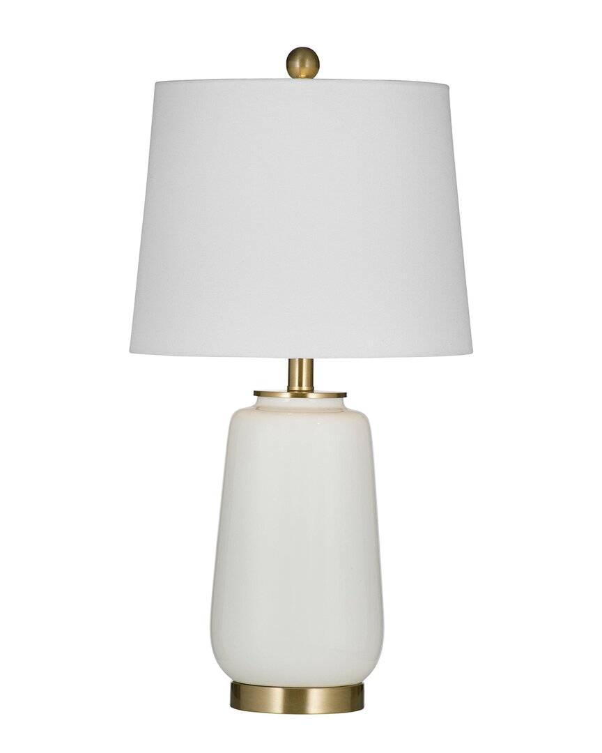 Bassett Mirror Cream Table Lamp In White