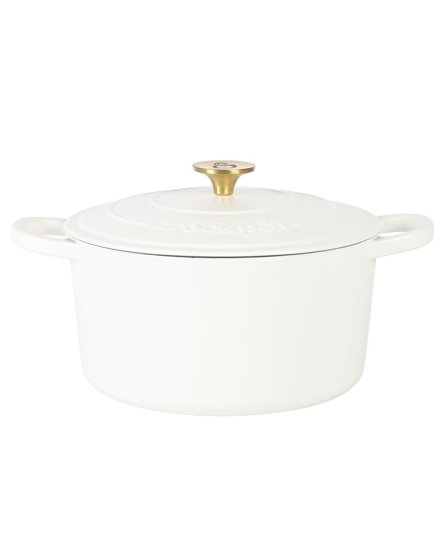 Crock-pot Artisan 7qt Round Enameled Cast Iron Dutch Oven