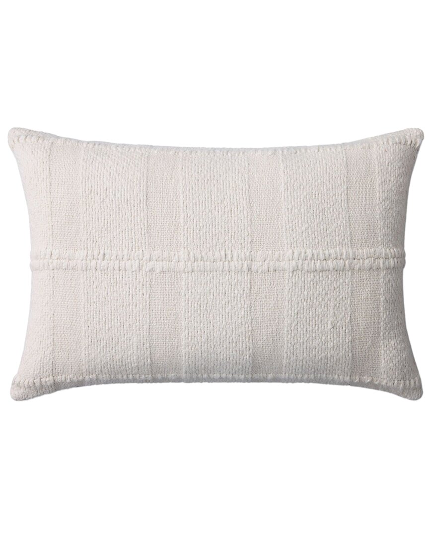 Loloi Ii Loloi 16x26in Pillow Cover With Down Insert In Ivory