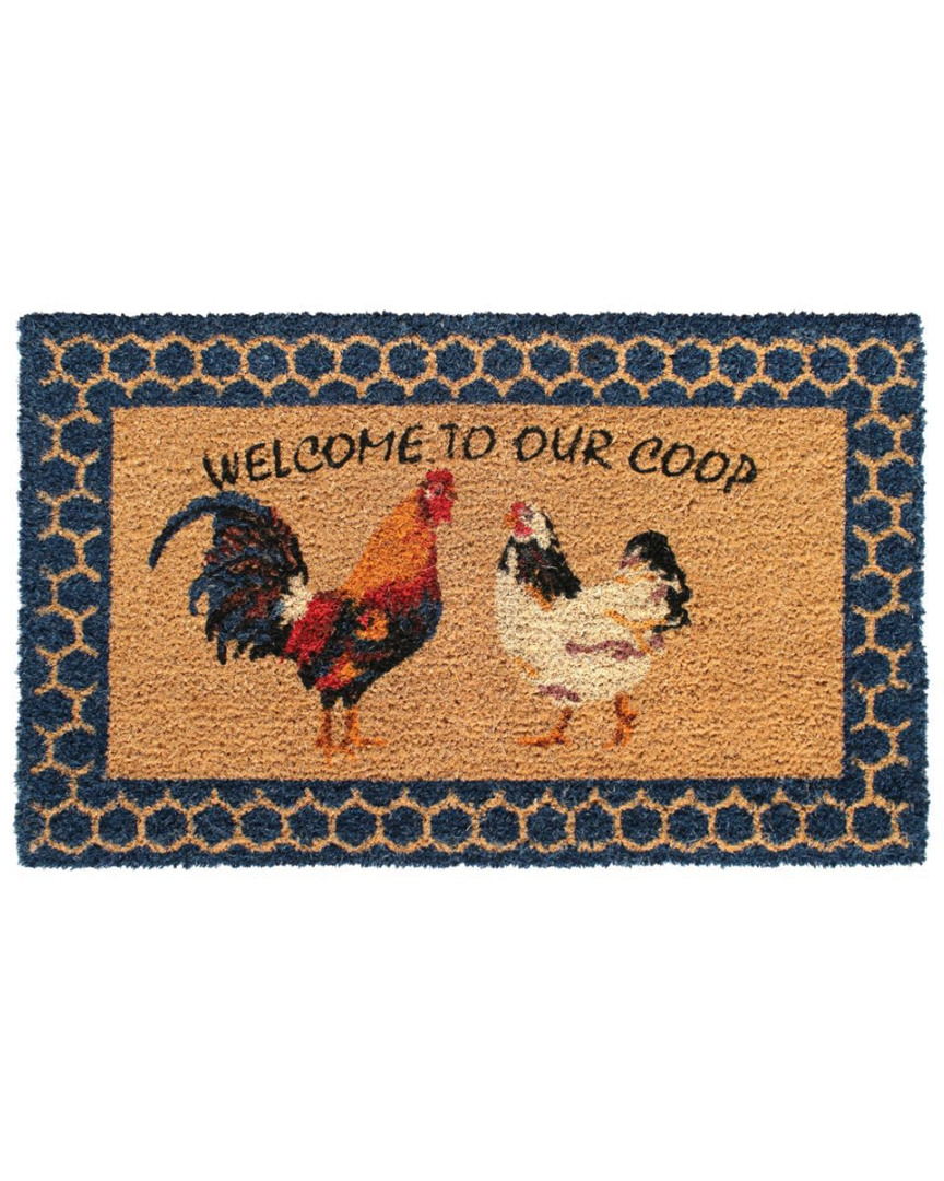 Rug Smith Rugsmith Natural Welcome To Our Coop Doormat