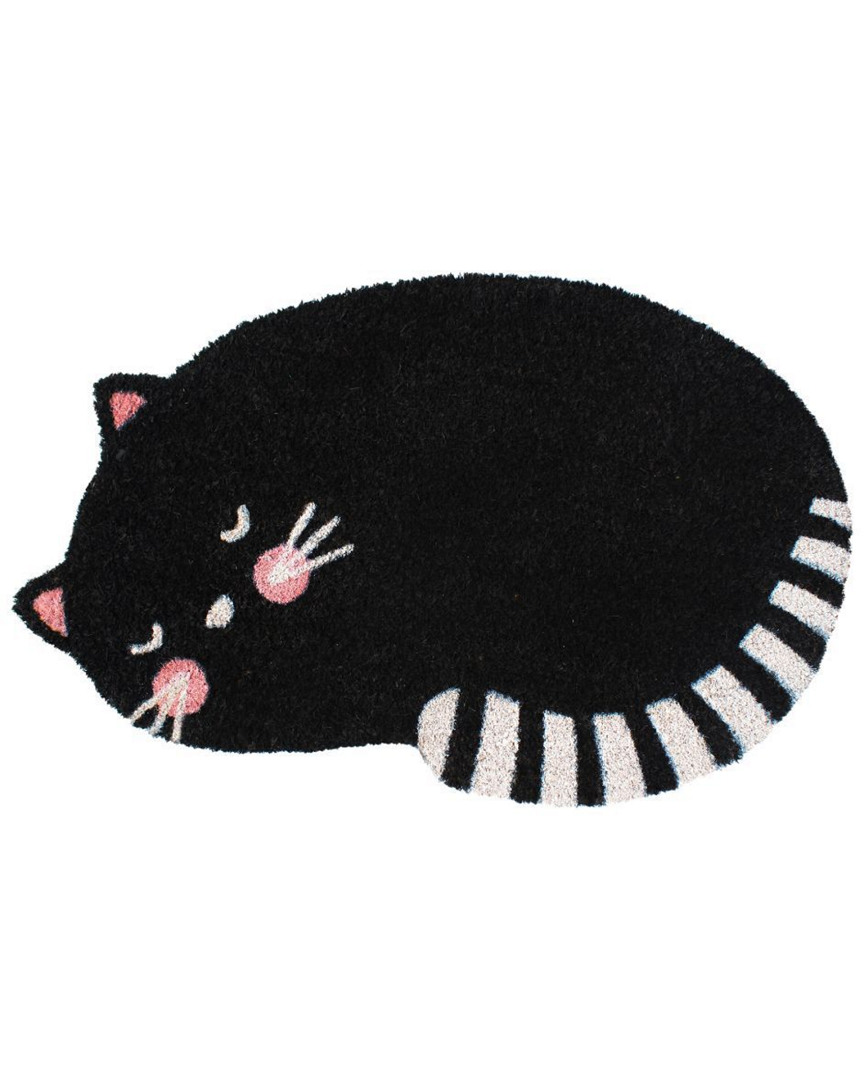 Rug Smith Rugsmith Black Cat Doormat