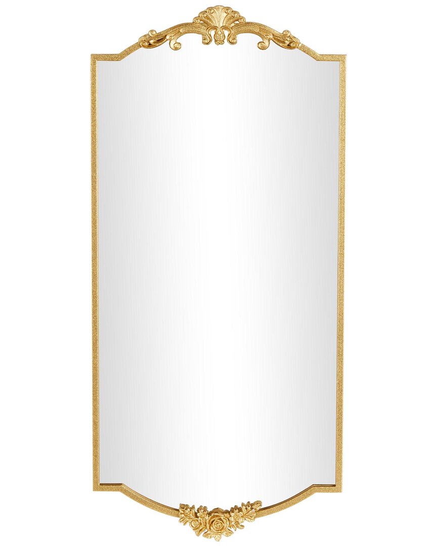 Peyton Lane Vintage Metal Wall Mirror In Gold