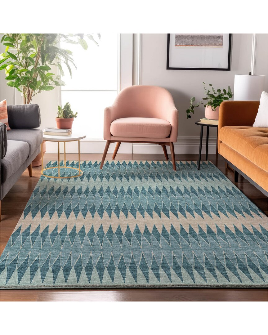 Addison Rugs Premium Washable Area Rug In Blue