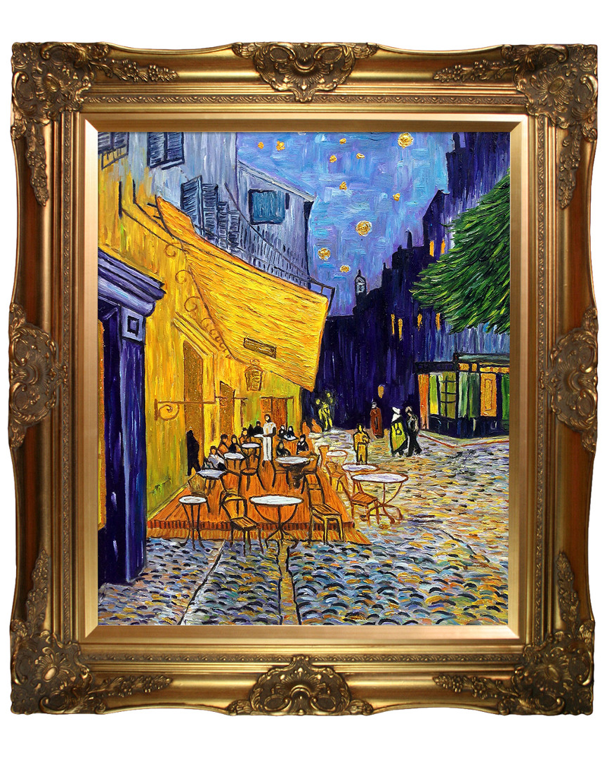 Overstock Art Cafe Terrace At Night (luxury Line) By Vincent Van Gogh Oil Reproduction