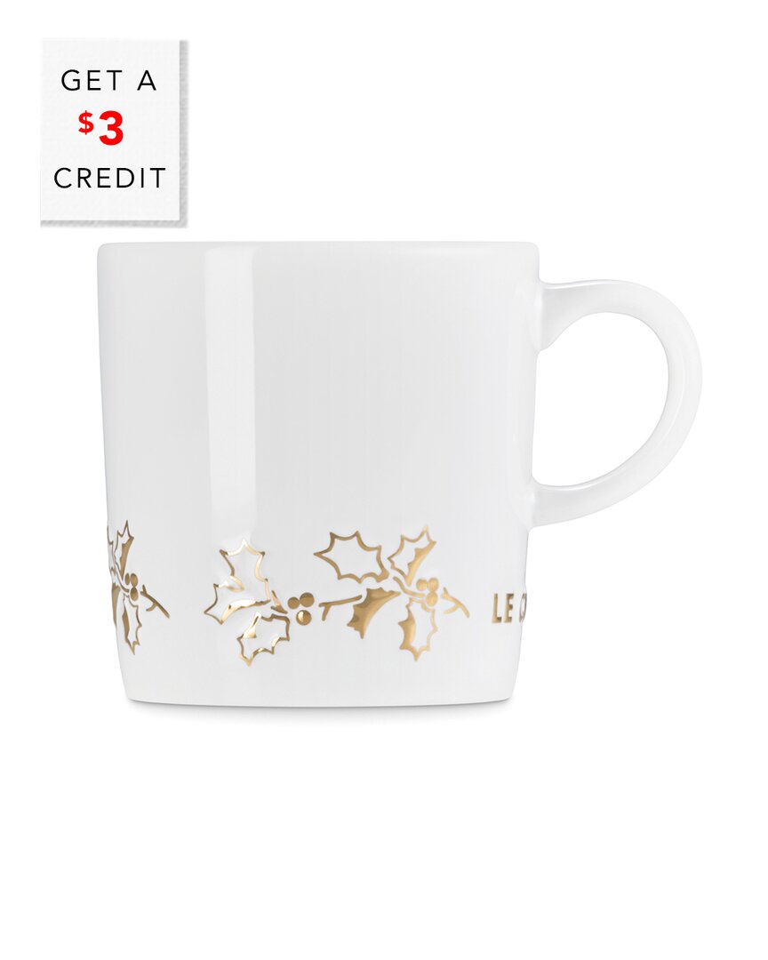 Le Creuset Holly Collection Applique London Mug With $3 Credit