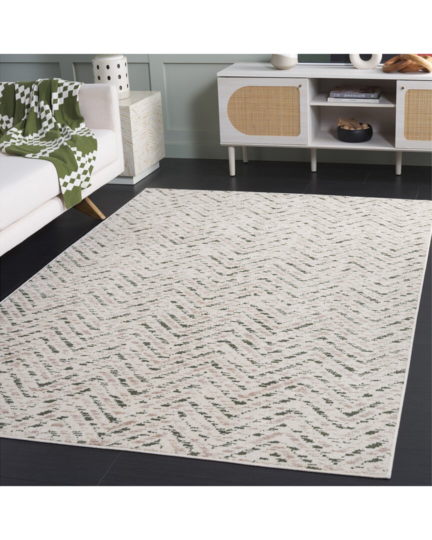 Safavieh Adirondack Cedarfall Power Loomed Rug Ivory / Dark In White