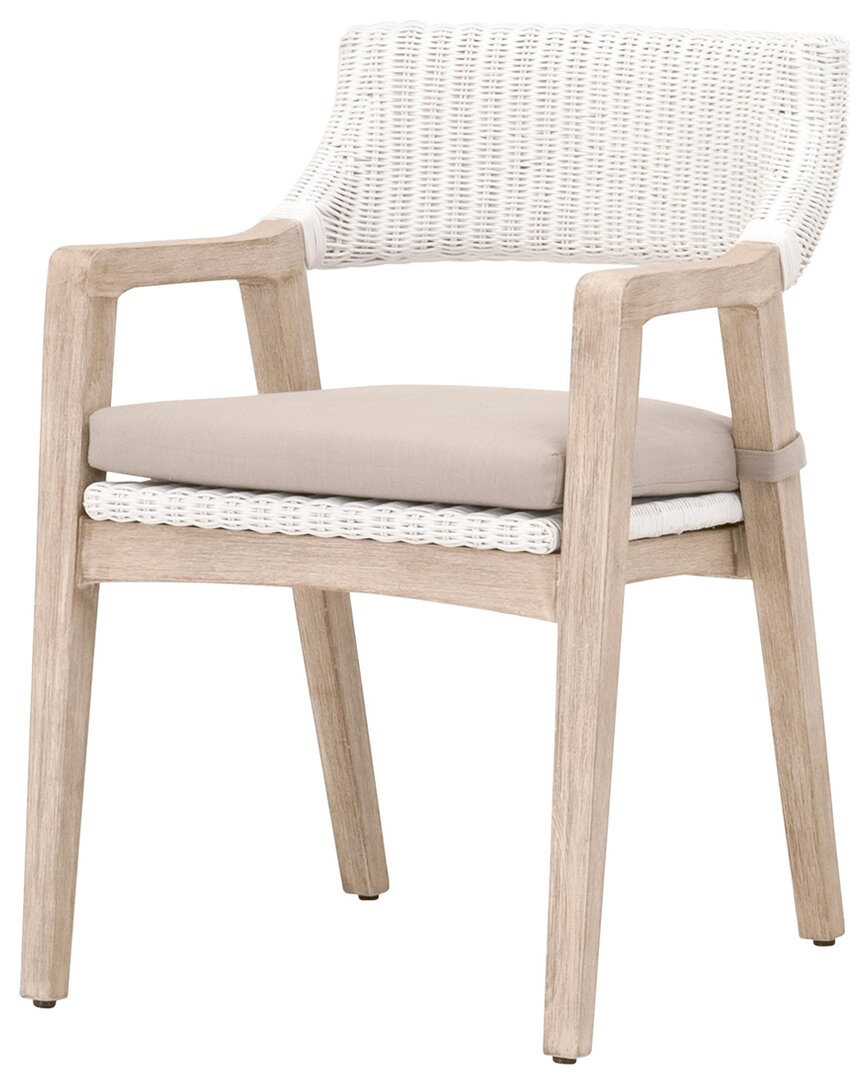 Essentials For Living Lucia Arm Chair In White