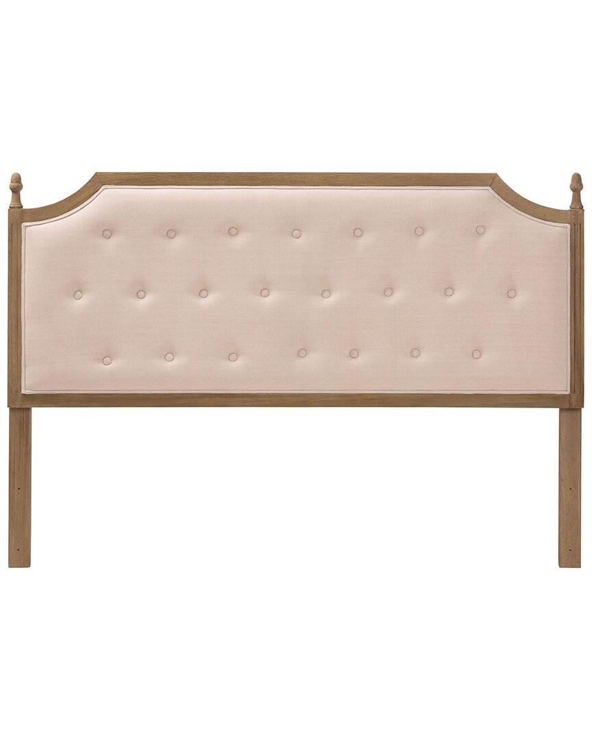 Baxton Studio Lourdes Upholstered Headboard With Solid Wood Frame In Multi