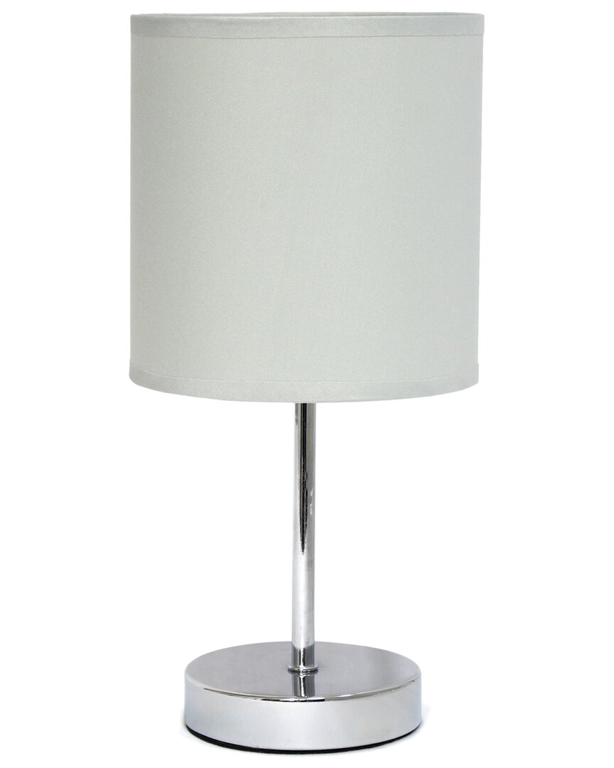 Lalia Home 11.81in Basic Mini Table Lamp With Led Bulb Included In Brown