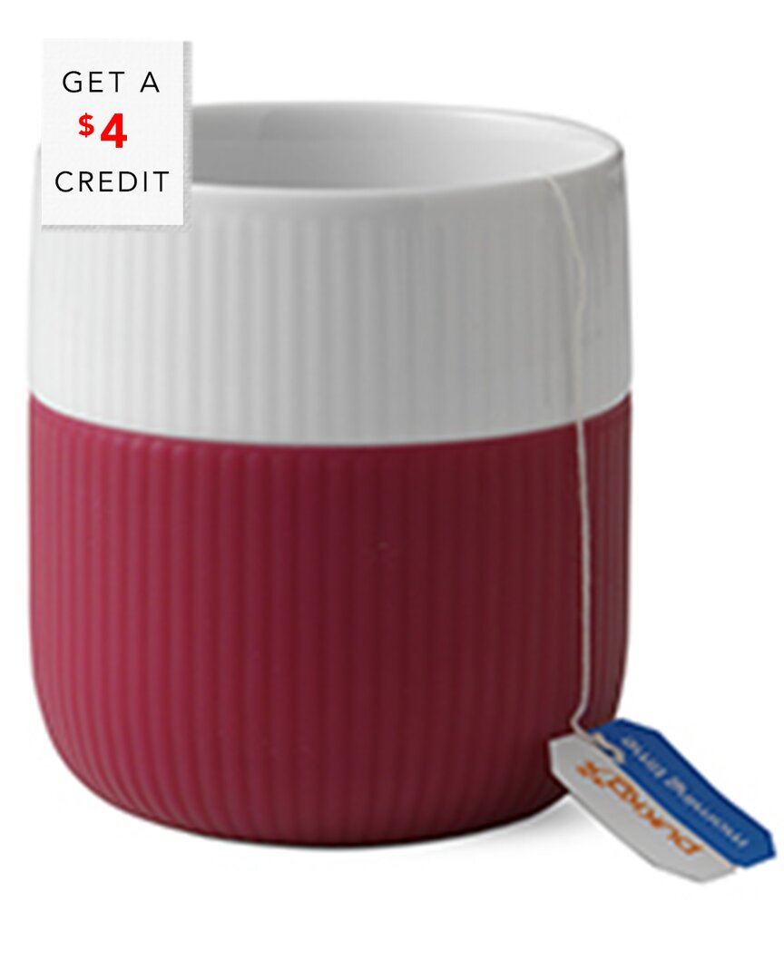 Royal Copenhagen 11oz Raspberry Contrast Mug With $4 Credit