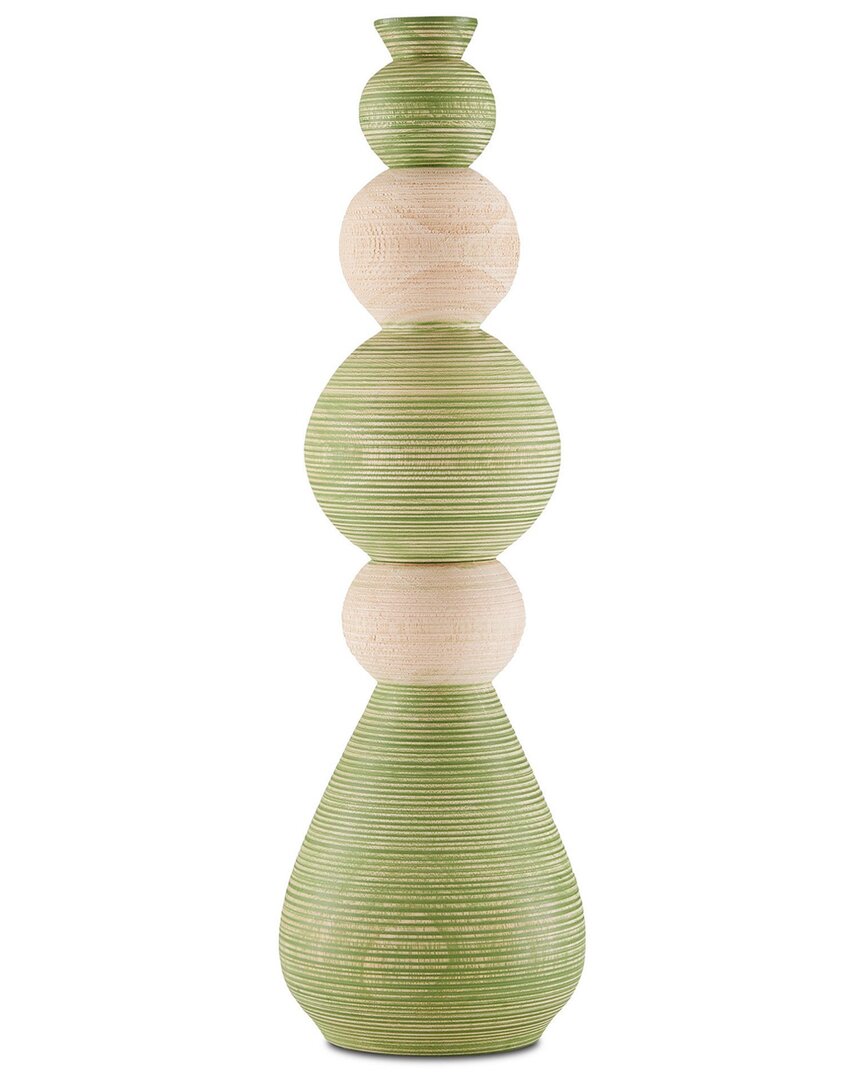 Currey & Company Ringling Medium Vase In Green