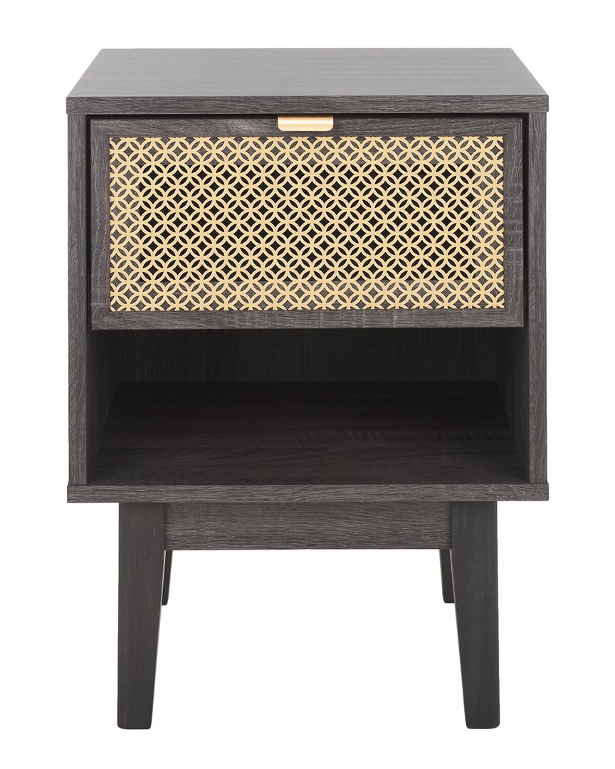 Safavieh Ceu 1-drawer Night Stand In Black