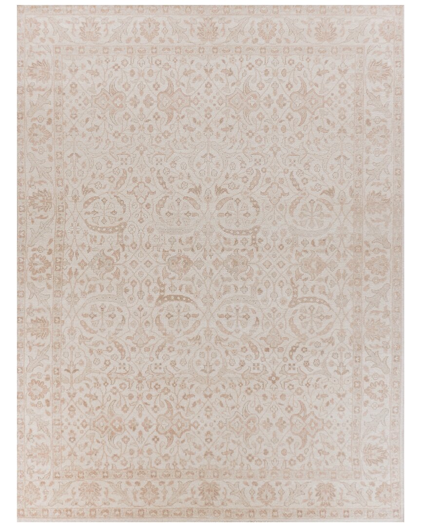 Exquisite Rugs Restoration Hand-knotted New Zealand Wool Beigegold Area Rug