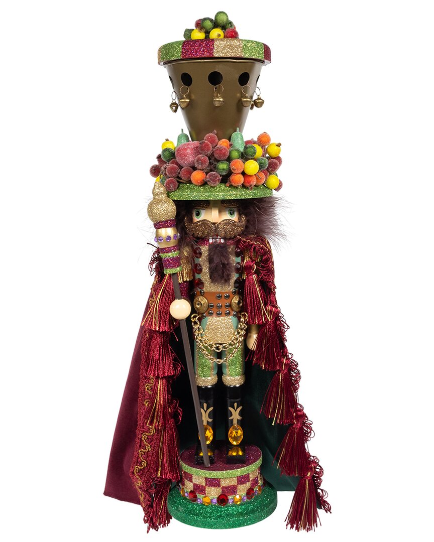 Kurt Adler 18-inch Hollywood Nutcrackers Della Robbia Nutcracker In Red