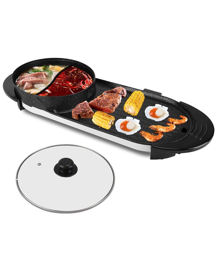 Fresh Fab Finds 2-in-1 Electric Hot Pot With Bbq Grill Cooker