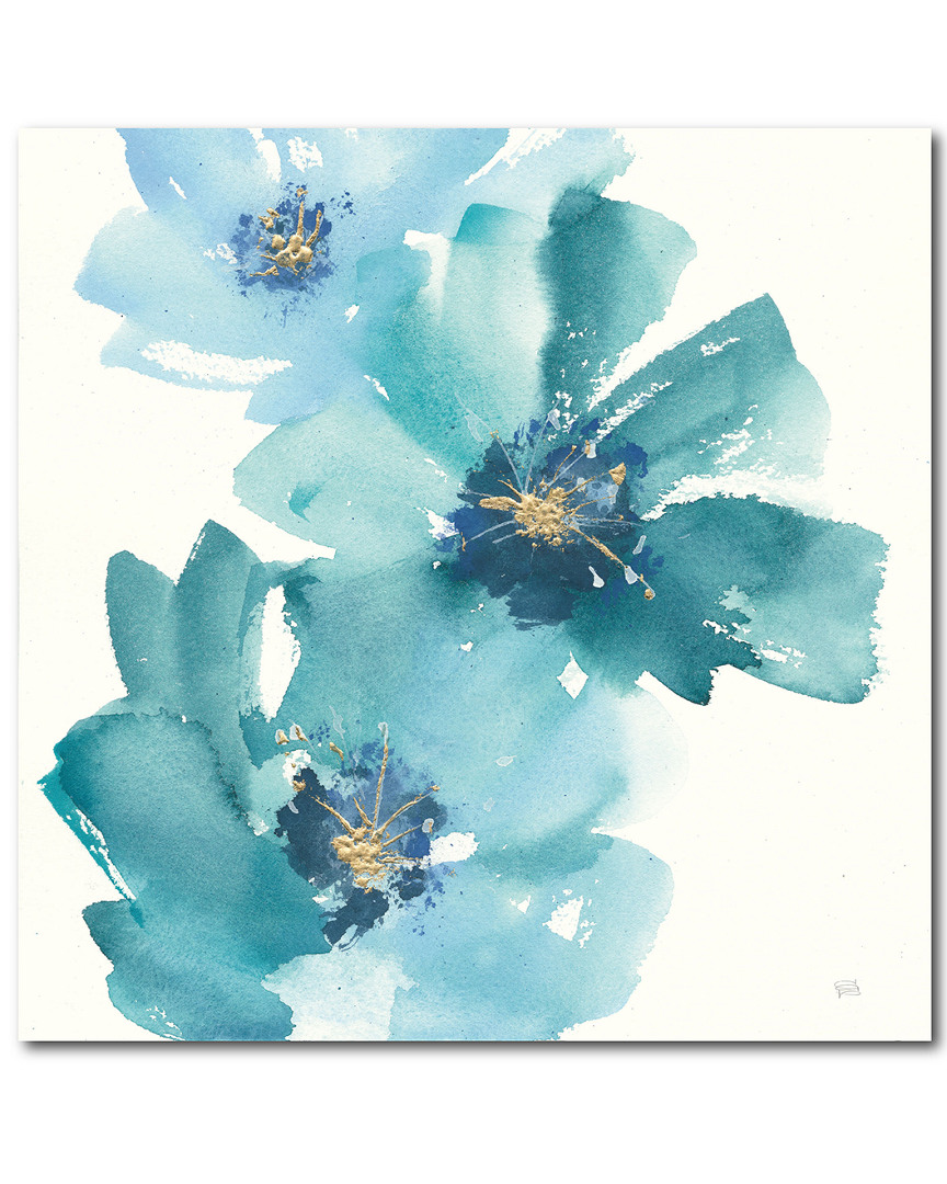 Courtside Market Wall Decor Teal Cosmos Iv By Courtside Market In Blue