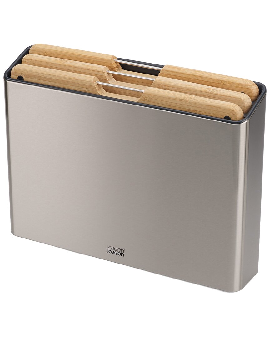 Joseph Joseph Folio 3pc Bamboo Cutting Board Set With Steel Case