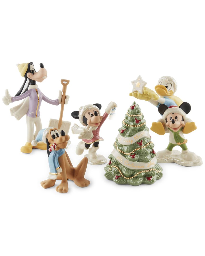 Lenox Disney Winter Fun 5pc Figurine Set