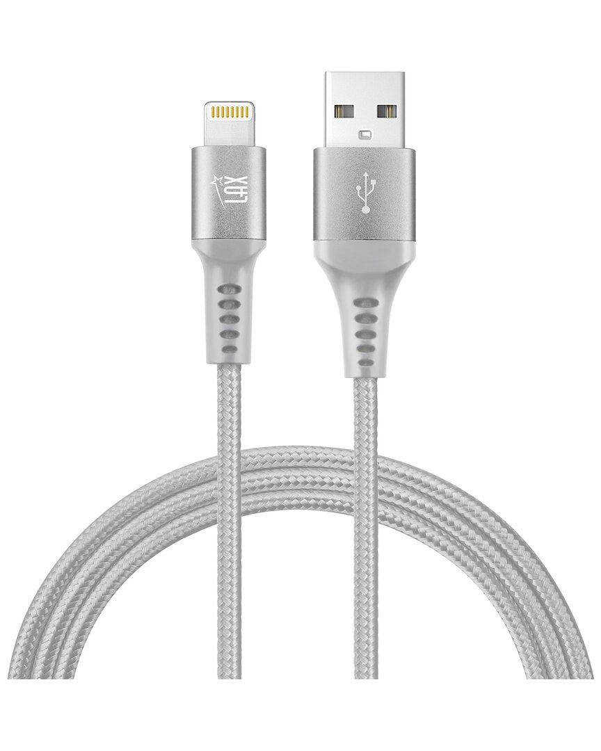 Lax Gadgets Apple Mfi Certified 4ft Grey Lightning To Usb Cable