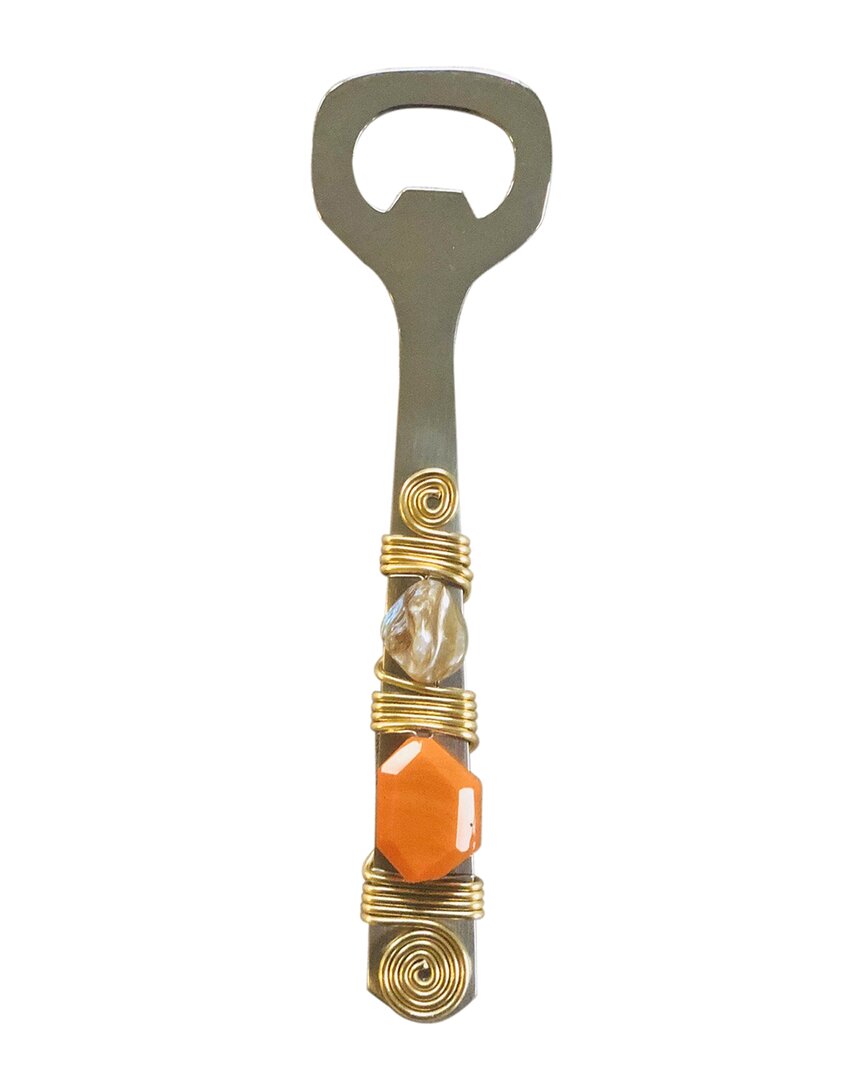 Tiramisu Mother-of-pearl Orange Bottle Opener