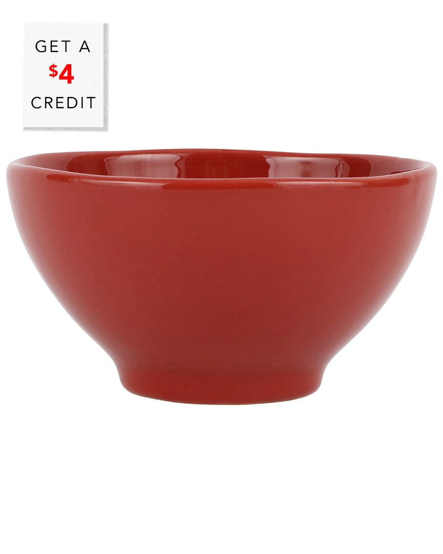 Shop Vietri Cucina Fresca Cereal Bowl With $4 Credit In Red