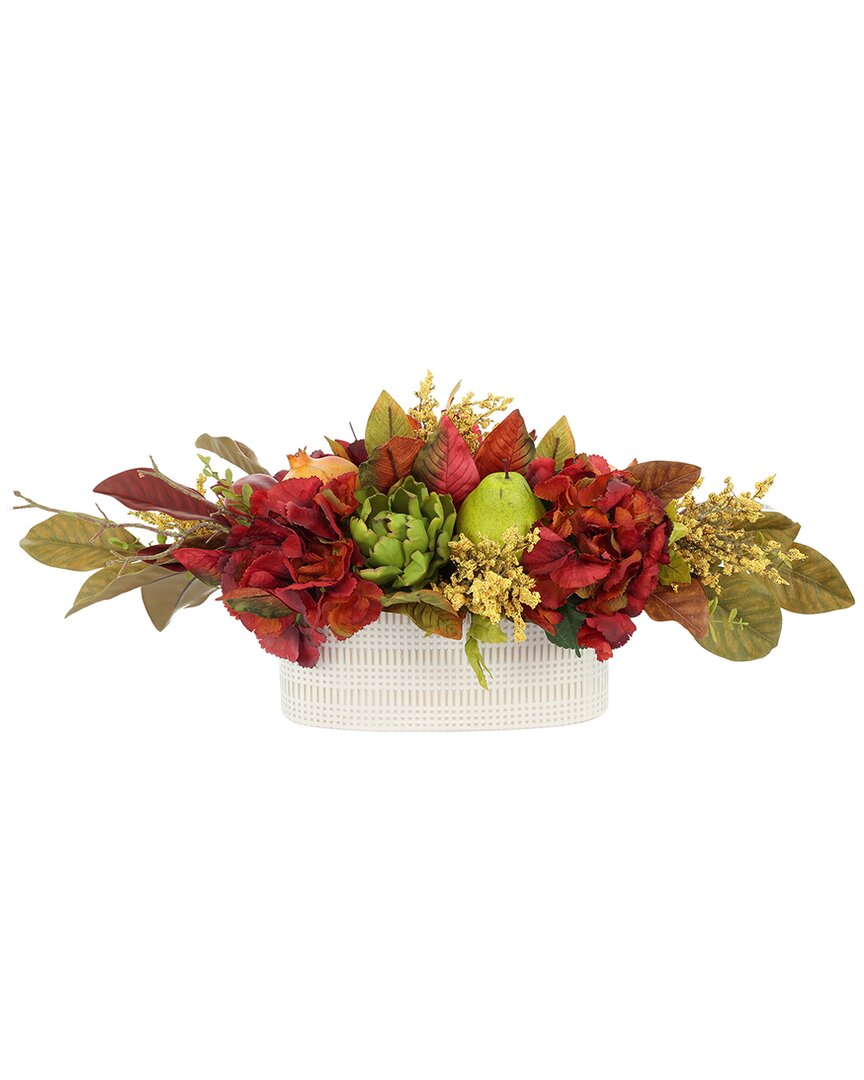 Creative Displays Traditional Fall Arrangement With Hydrangeas, Artichokes &  Astilbe