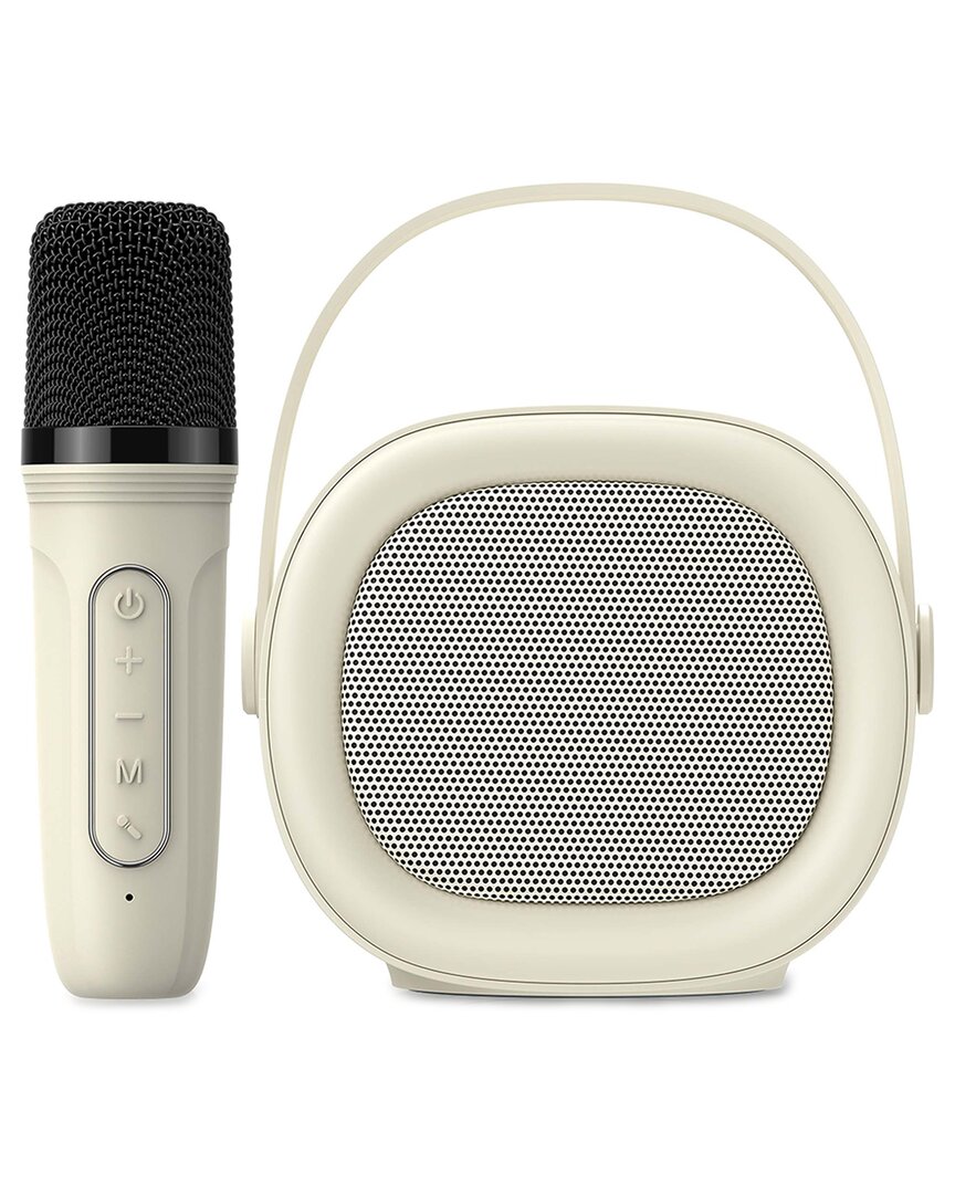 Remarkable Goodz Ethos Hearts Melody Portable Karaoke Machine In Beige